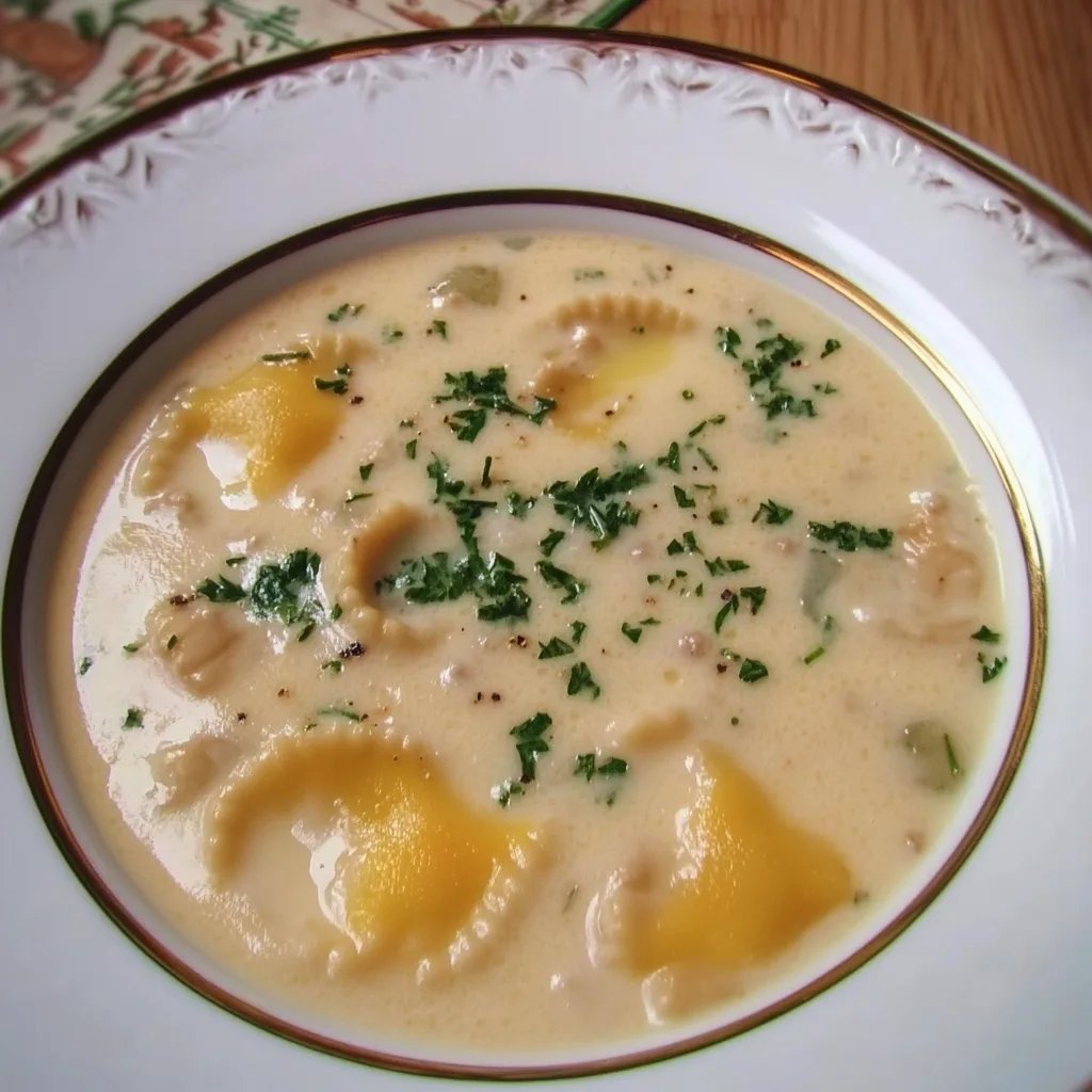 Parmesansuppe mit Trüffelöl