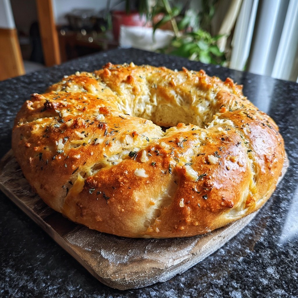 Zupfbrot Mit Knoblauchstücken