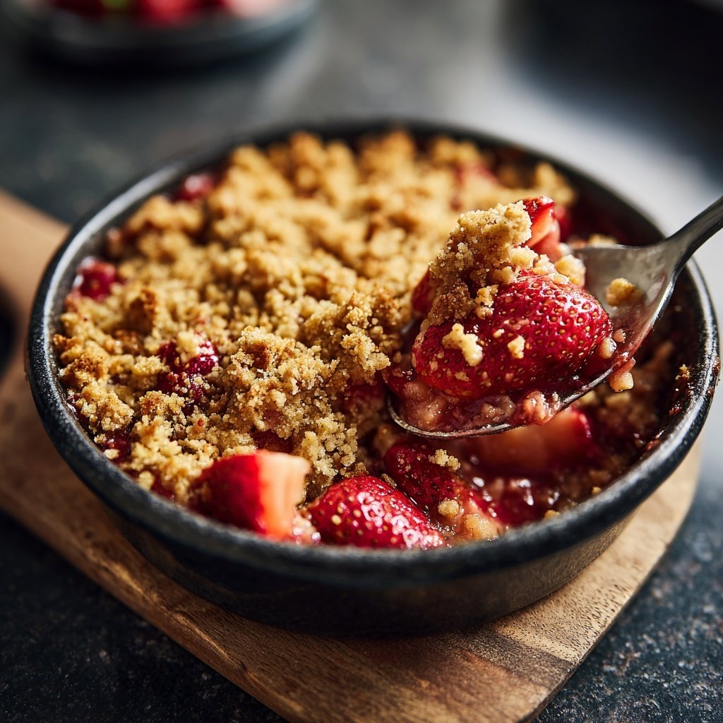 Erdbeer Crumble Aus Dem Ofen