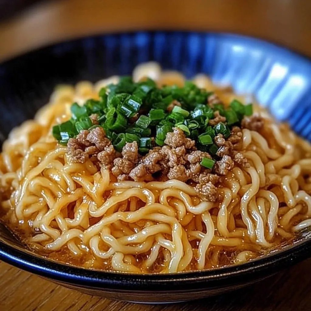 Mongolische Hackfleisch Nudeln