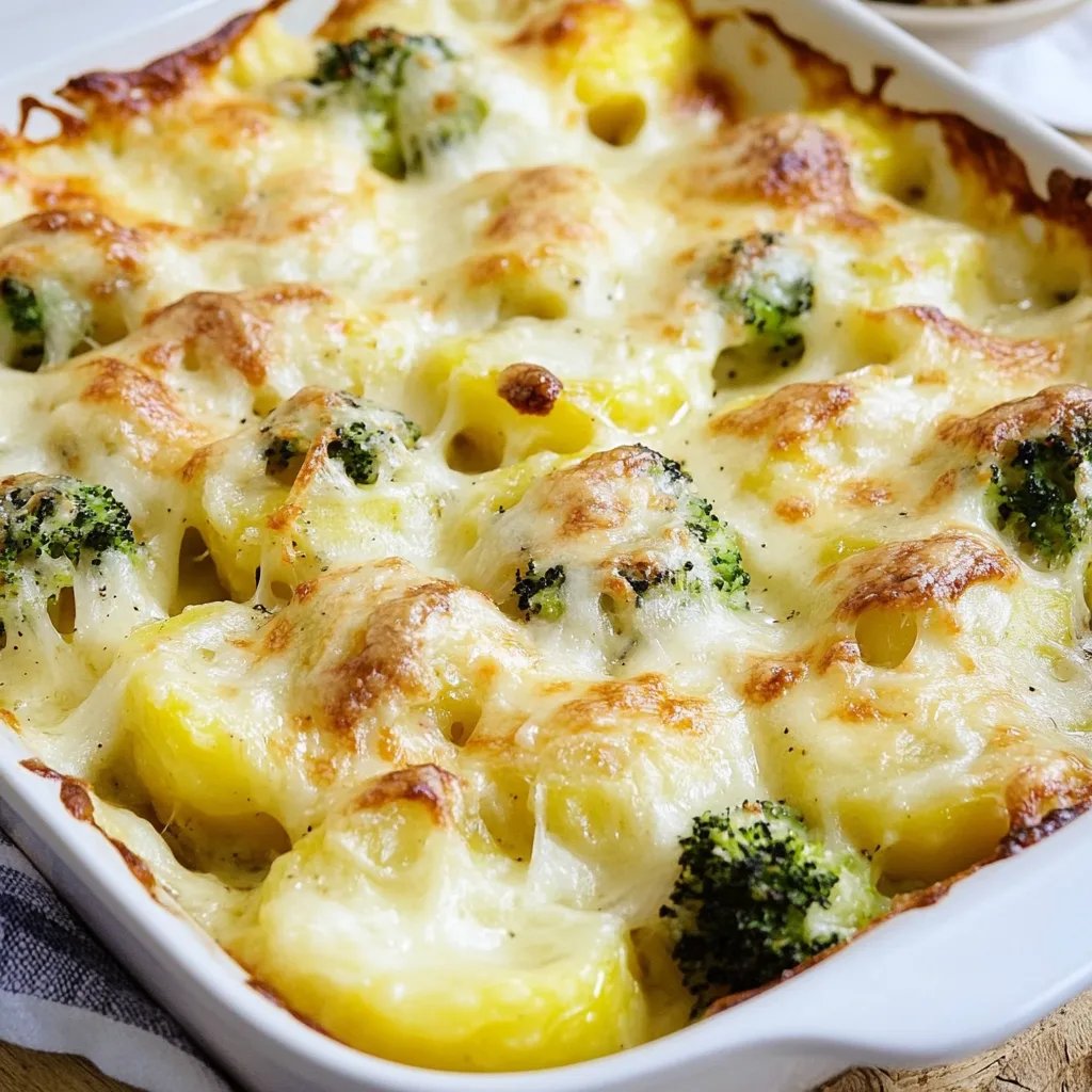 Kartoffelgratin mit Brokkoli