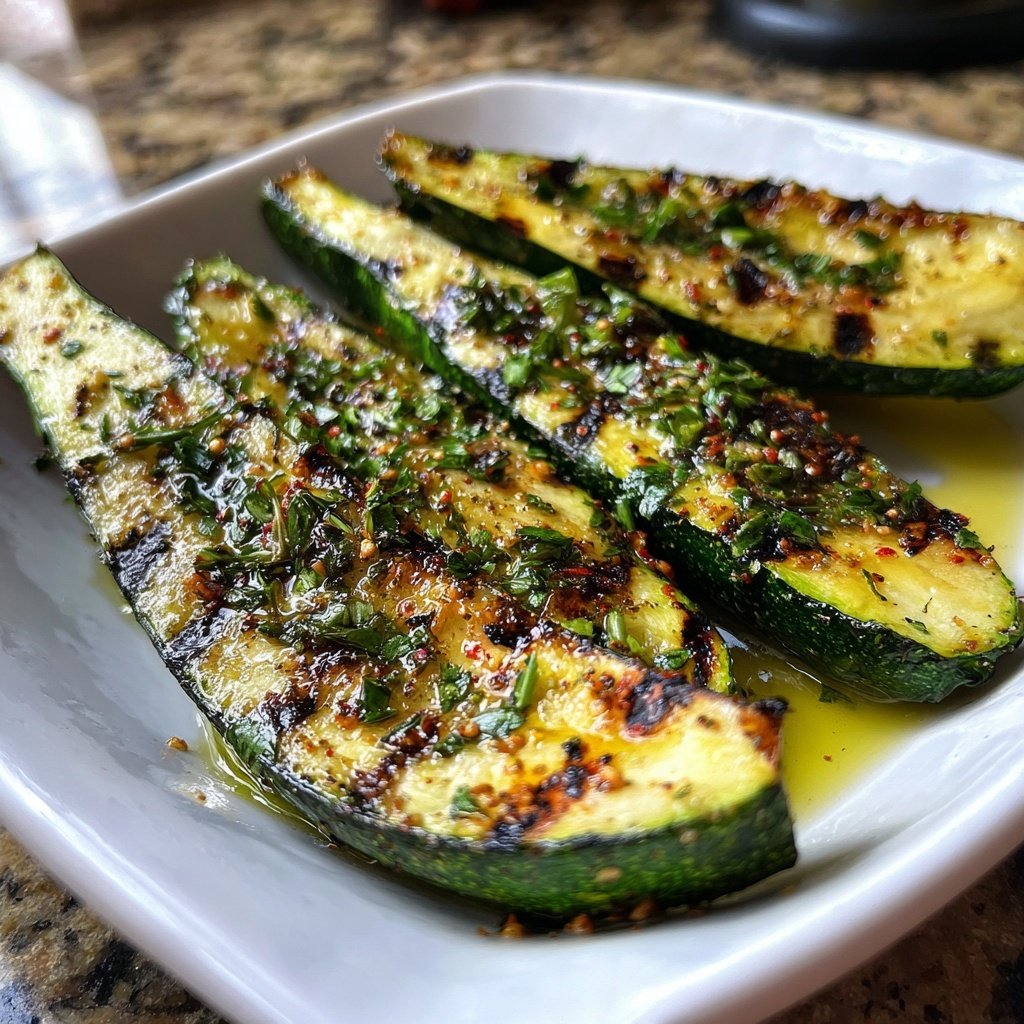 Gegrillte Zucchini Mit Kräutern