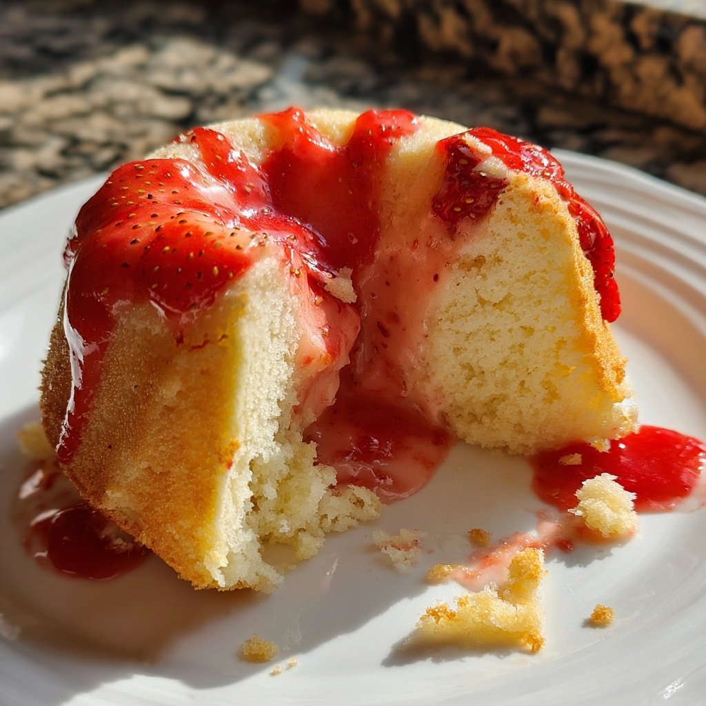 Erdbeer Grieß Dessert Warm