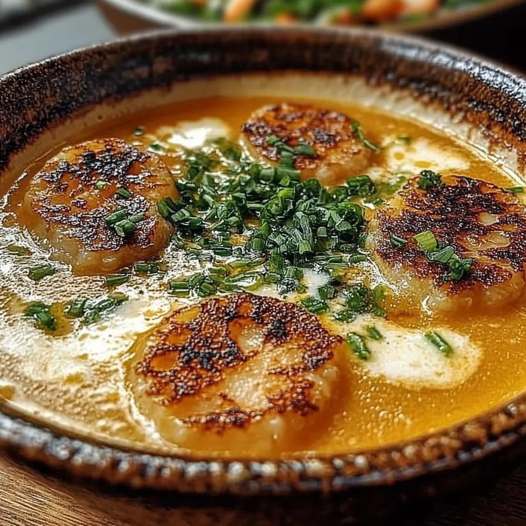 Köstliche cremige Knoblauch-Kartoffelsuppe für kalte Tage