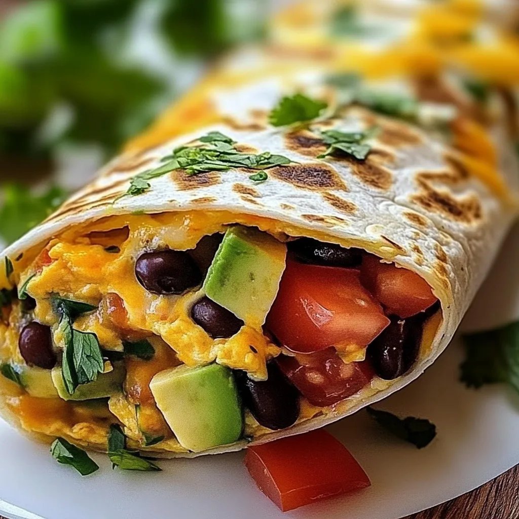 Frühstücks-Burrito mit hohem Proteingehalt