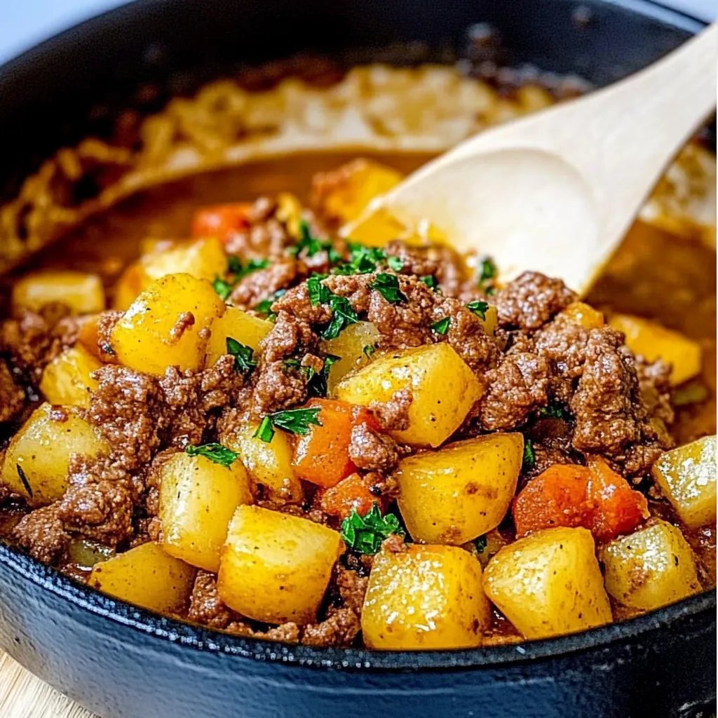 Kartoffelpfanne mit Hackfleisch