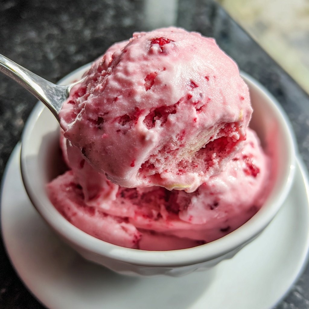 Eis Selber Machen Mit Himbeeren