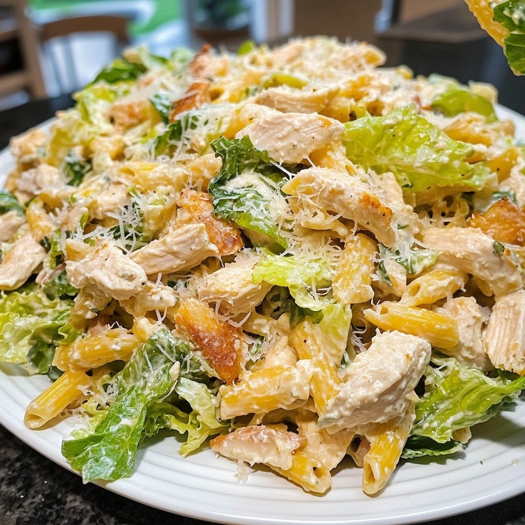 Chicken Caesar Pasta Salat