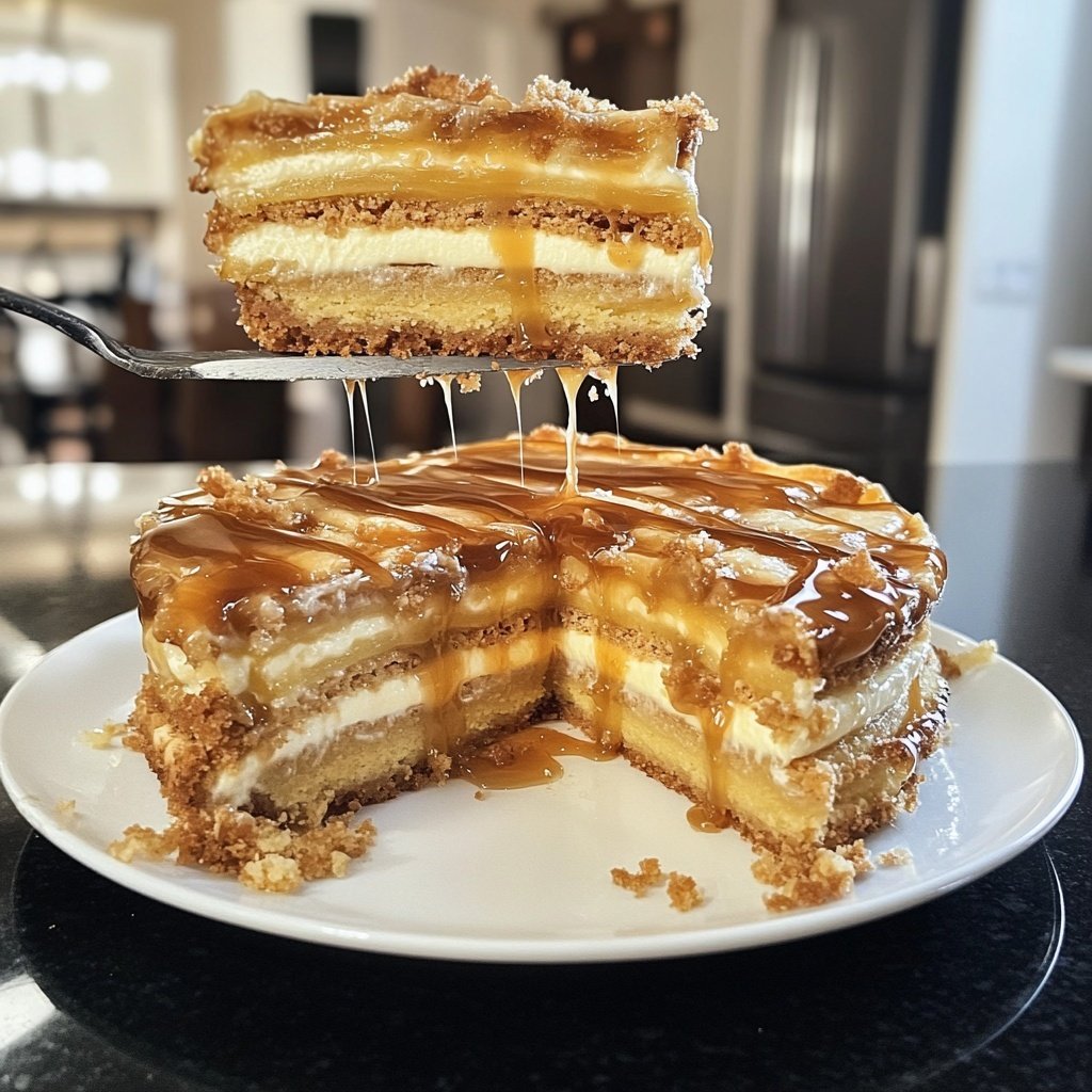 Salzkaramell-Käsekuchen – Cremiger Genuss trifft auf salzige Süße