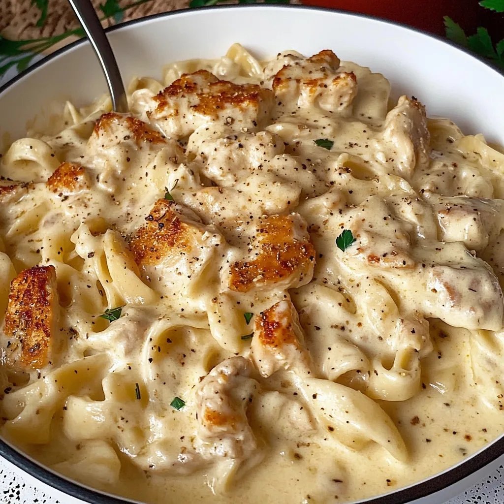 Cremige Hähnchen Alfredo